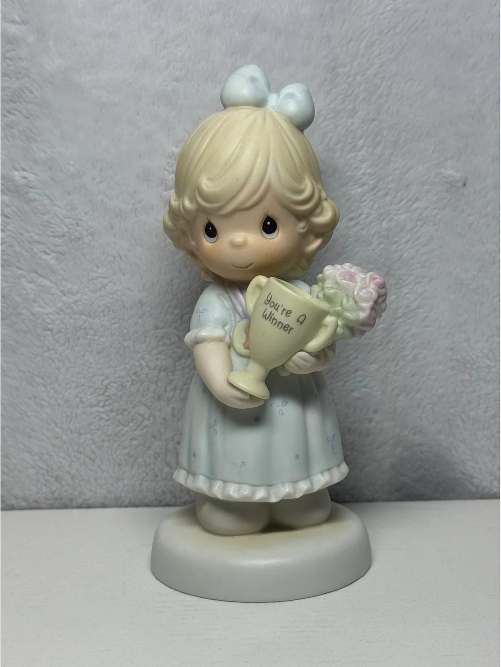 Precious Moments 1992 “You’re My Number One Friend” Porcelain Figurine